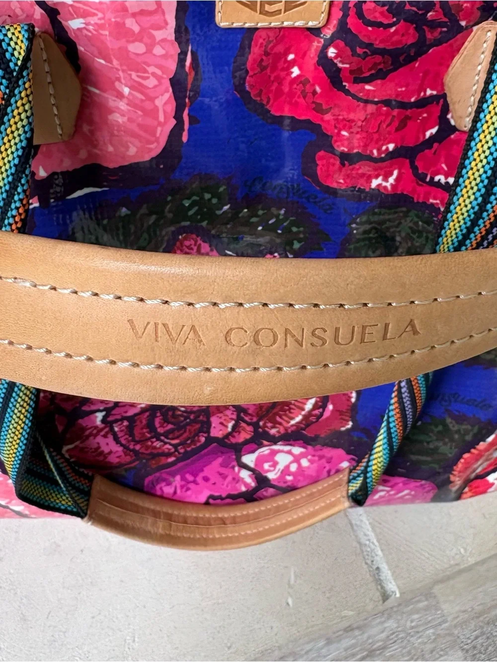 Consuela Royal Rosie Zipper Tote/ Bag Retired Design Rare Find - Picture 6 of 11